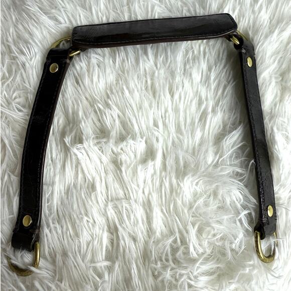 Brown Patent Leather Shoulder Replacement Strap - Picture 2 of 7